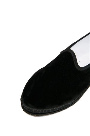 FRIULANE IN VELLUTO NERO RIADVNERO PAOLO FIORILLO CAPRI | Pantofola | RIADVNERO